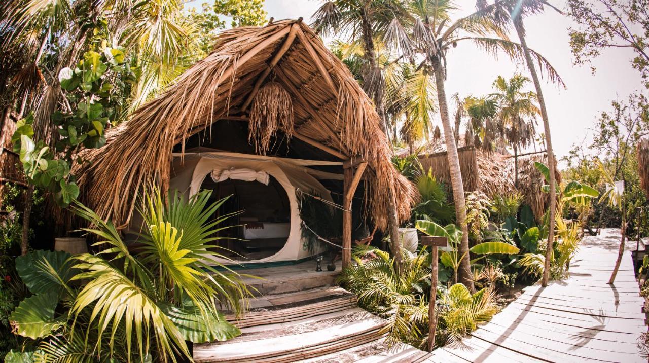 Uman Glamping & Cenote Tulum Hotell Exteriör bild