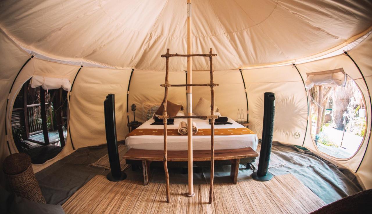 Uman Glamping & Cenote Tulum Hotell Exteriör bild